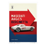 Design Poster A6GCS White Berlinetta