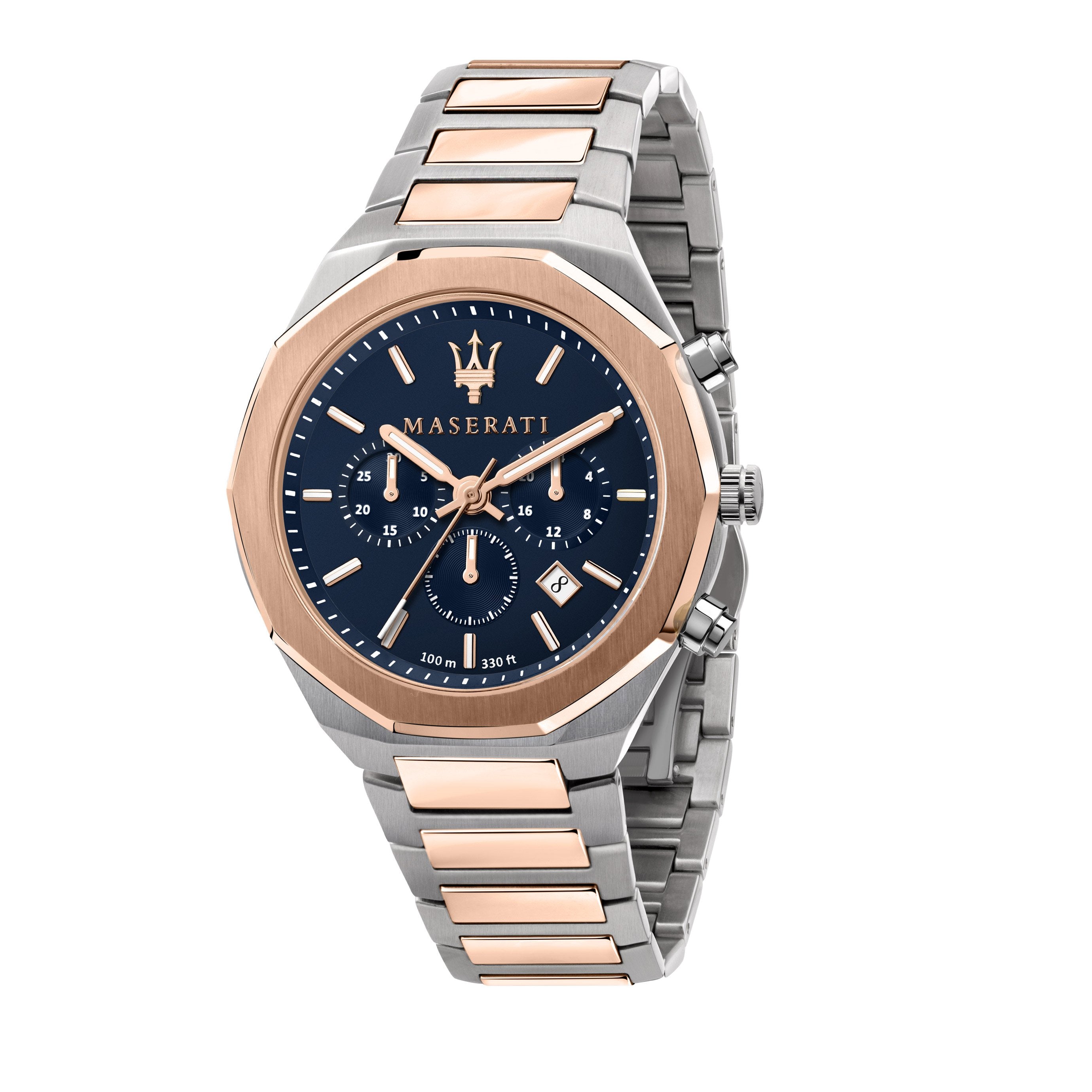 (R8873642002) Maseratistore Watch – Stile Chrono Rose Gold