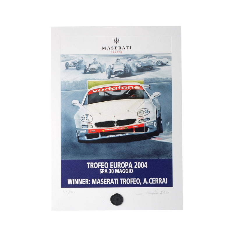 Lithograph no. 90 Belgium 2003 Maserati Trofeo