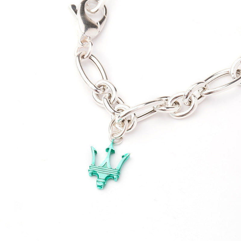 Aquamarine Trident Charm Bracelet