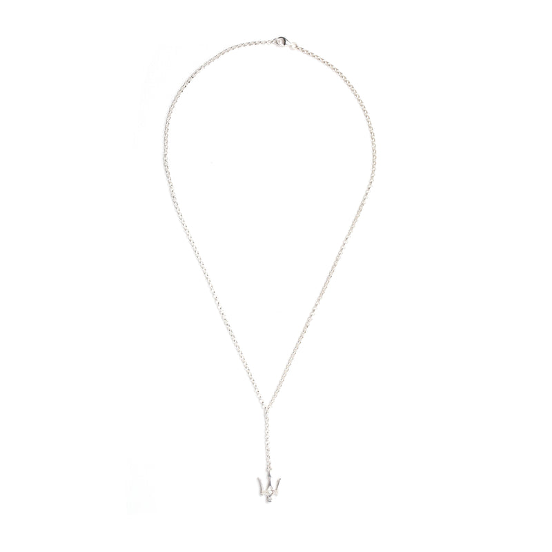 Diamond/Trident Pendant Necklace