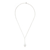 Diamond/Trident Pendant Necklace