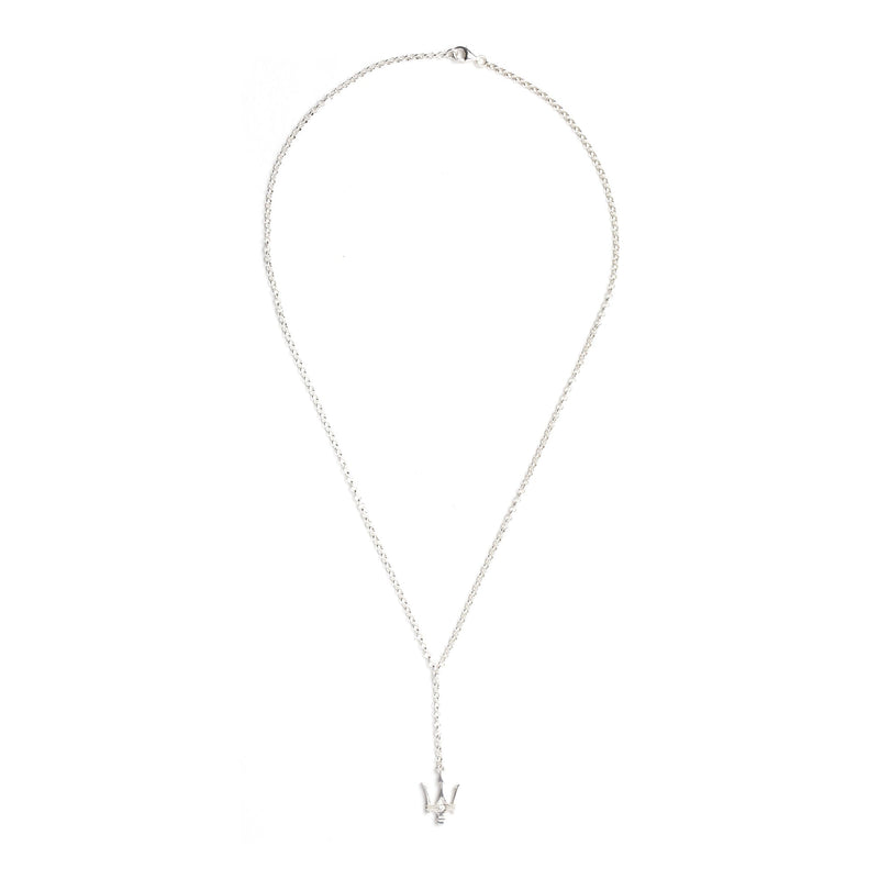 Diamond/Trident Pendant Necklace