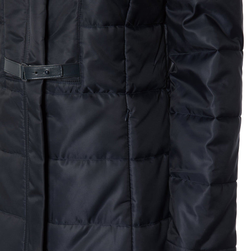 Women's Blue Padded Jacket with Frogs