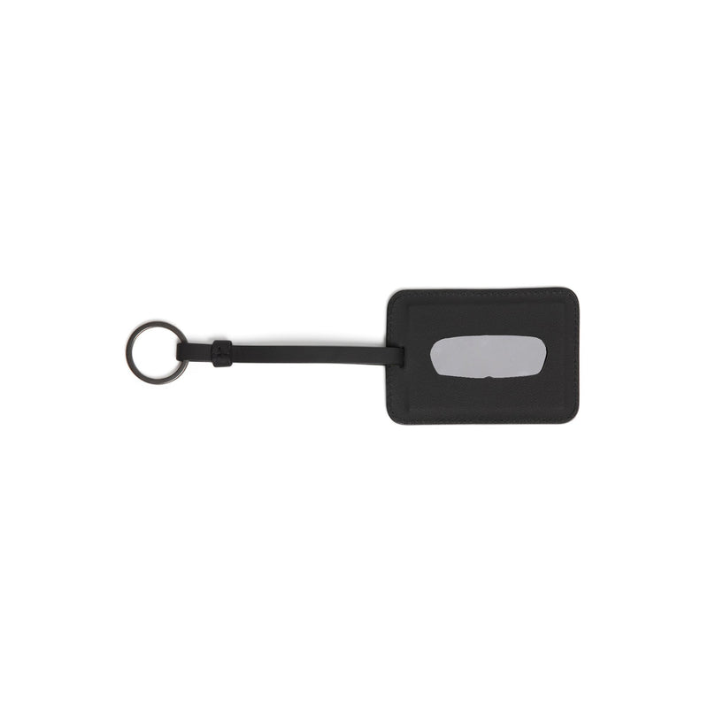Black Leather Luggage Tag