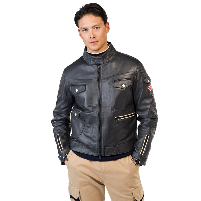 美品 ohotoro Urban Leather Jacket charcoal 美品 ohotoro Urban Leather Jacket charcoal
