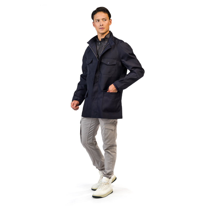MEN'S DARK BLUE CORDURA FIELD JACKET