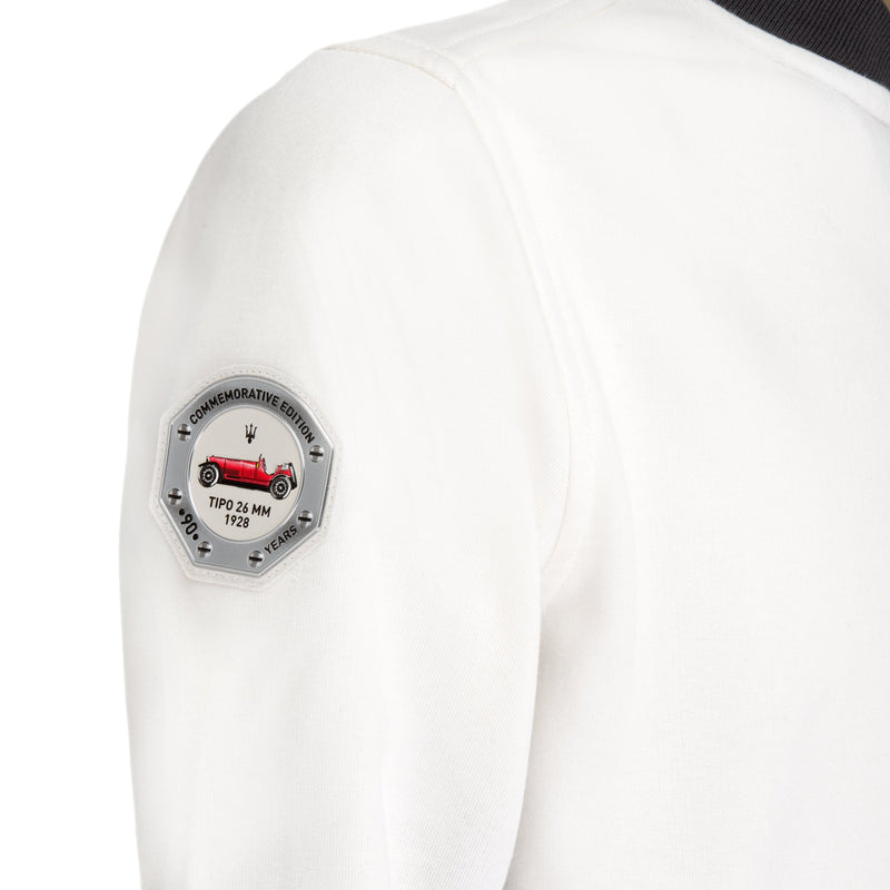 MENâ€™S FULL ZIP SWEATSHIRT, WHITE – Maseratistore