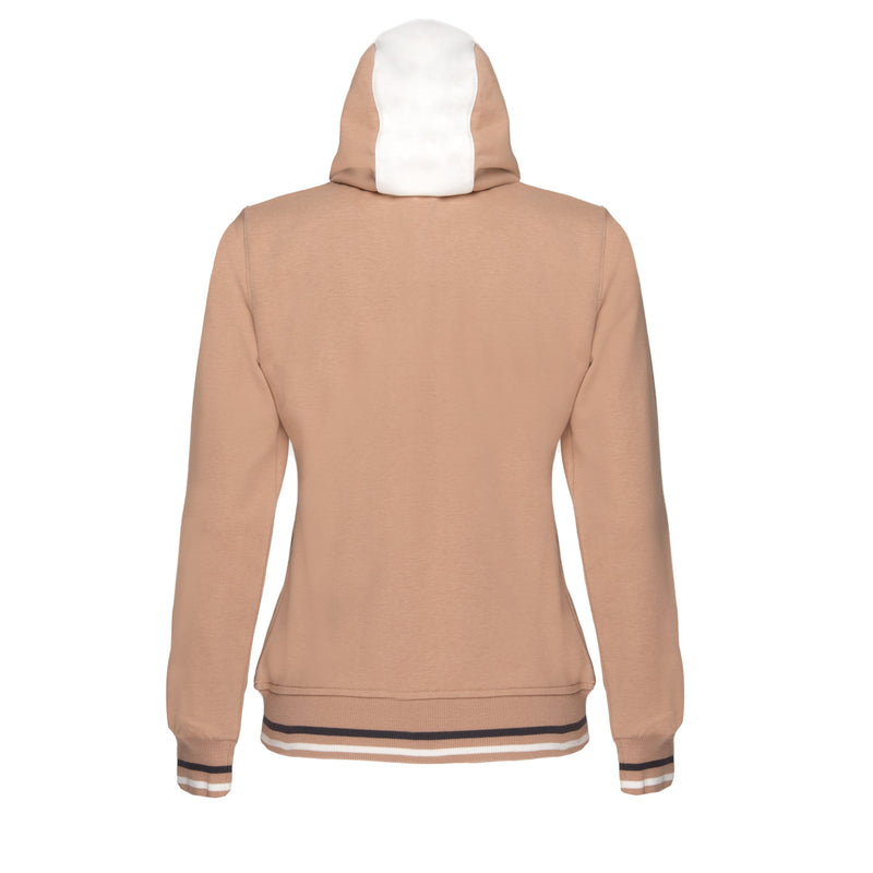 WOMEN'S FULL ZIP SWEATSHIRT, BEIGE