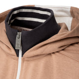 WOMEN'S FULL ZIP SWEATSHIRT, BEIGE