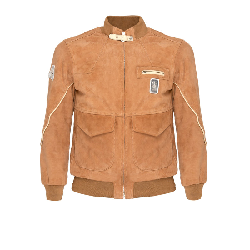 MEN'S SUEDE JACKET, BEIGE
