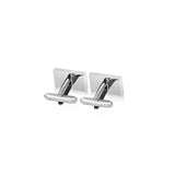 Brass and wood cufflinks