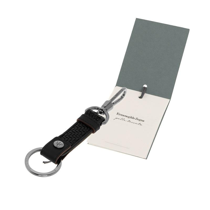 PELLETESSUTA™ black keychain by Zegna