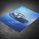 Design Poster MC20 Rear View Blue - Collector's Edition