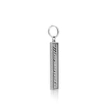 Grey Maserati Script Keychain
