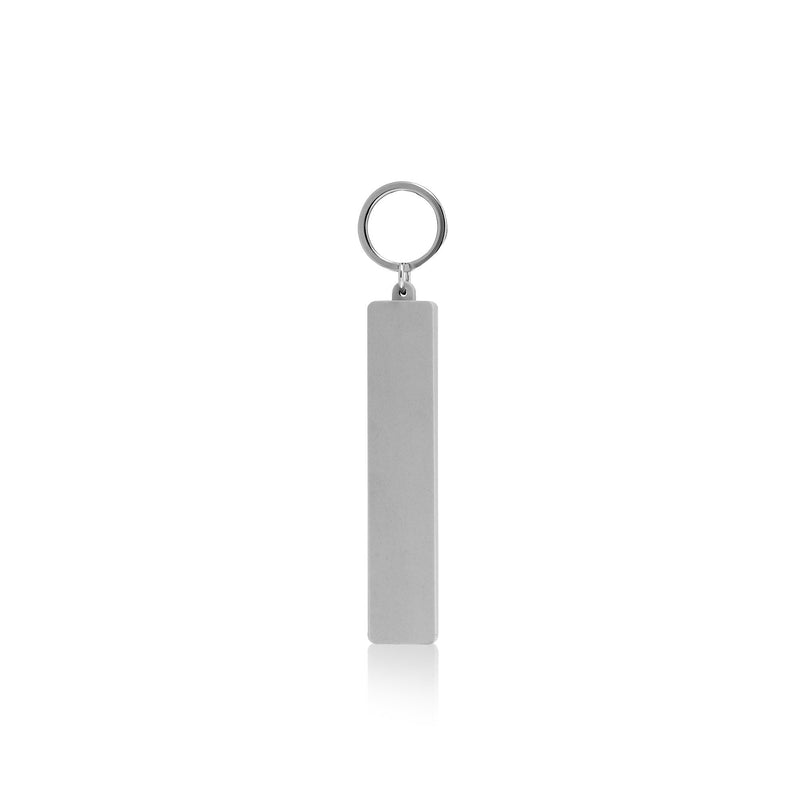 Grey Maserati Script Keychain