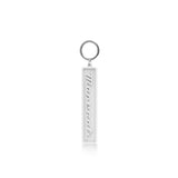 Grey Maserati Script Keychain