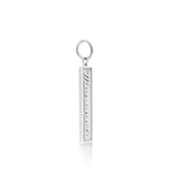Grey Maserati Script Keychain