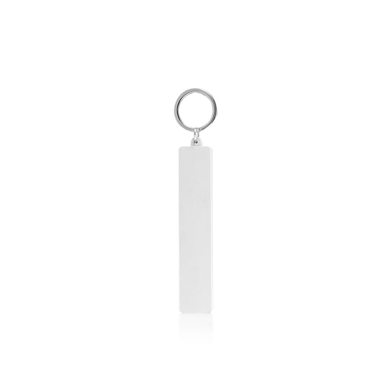 Grey Maserati Script Keychain
