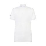 White Unisex Polo Shirt with Trident