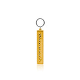 Blue Keychain with Maserati Script