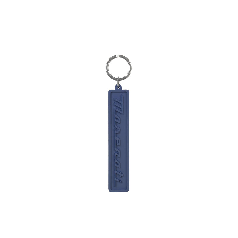 Blue Keychain with Maserati Script