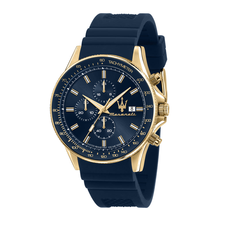 Sfida Chrono Watch - Blue Dial (R8871640004) – Maseratistore
