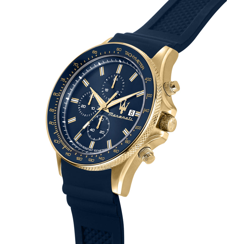 Sfida Chrono Watch - Blue Dial (R8871640004) – Maseratistore